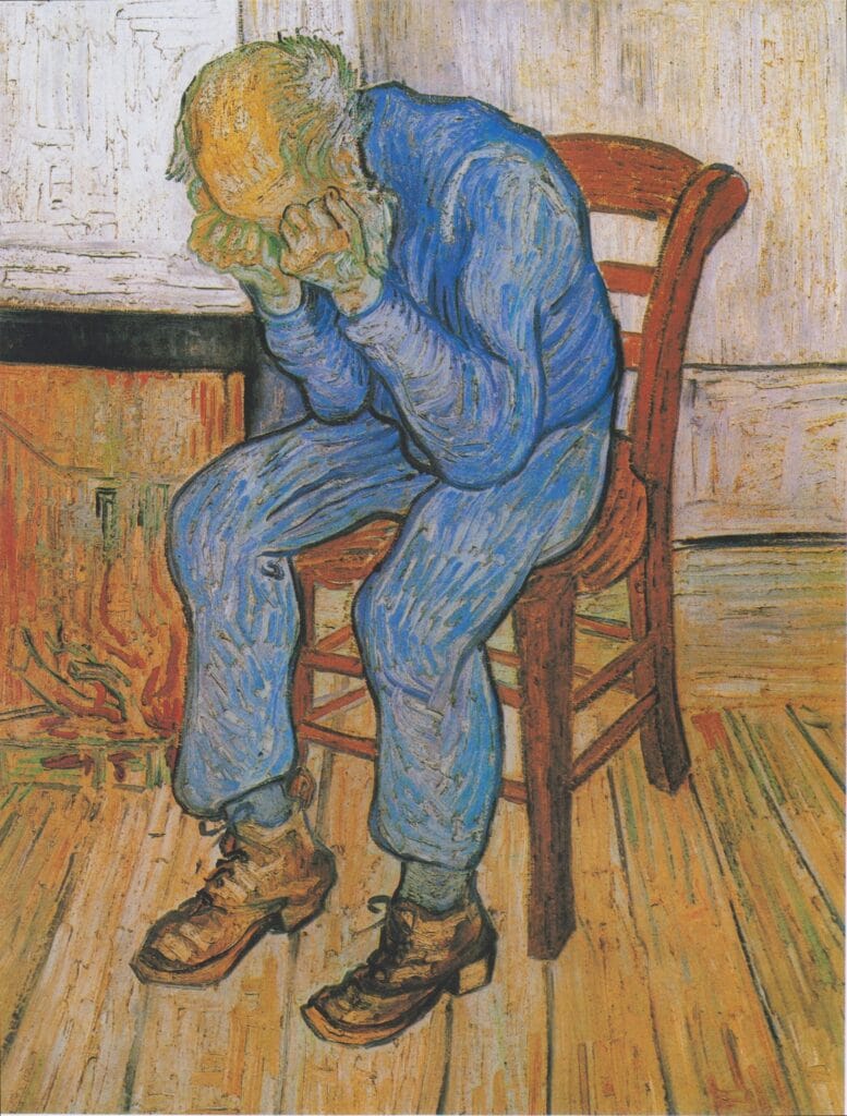 Sorrowing Old Man Copy Vincent van Gogh e il mistero dell’orecchio: arte, tormento e mito