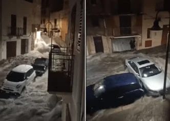 alcamo fi.png 2 Alcamo sotto l’acqua: strade trasformate in fiumi, uomo in pericolo