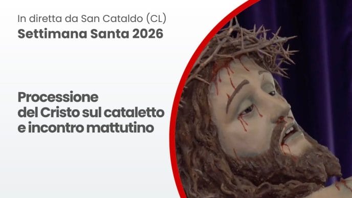 2 1 Settimana Santa 2026 | San Cataldo: Processione del Cristo sul cataletto e incontro mattutino