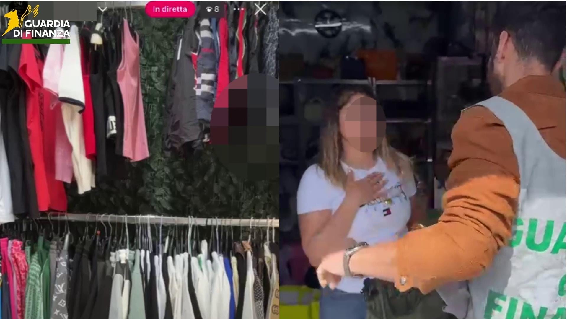 Catania. Borse, abiti e accessori falsi pubblicizzati in diretta social: sequestrati 1.200 prodotti